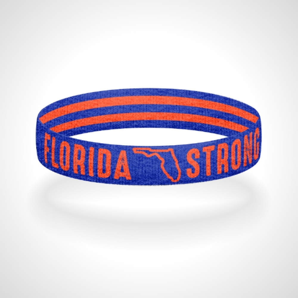 Reversible Florida Strong Bracelet Wristband